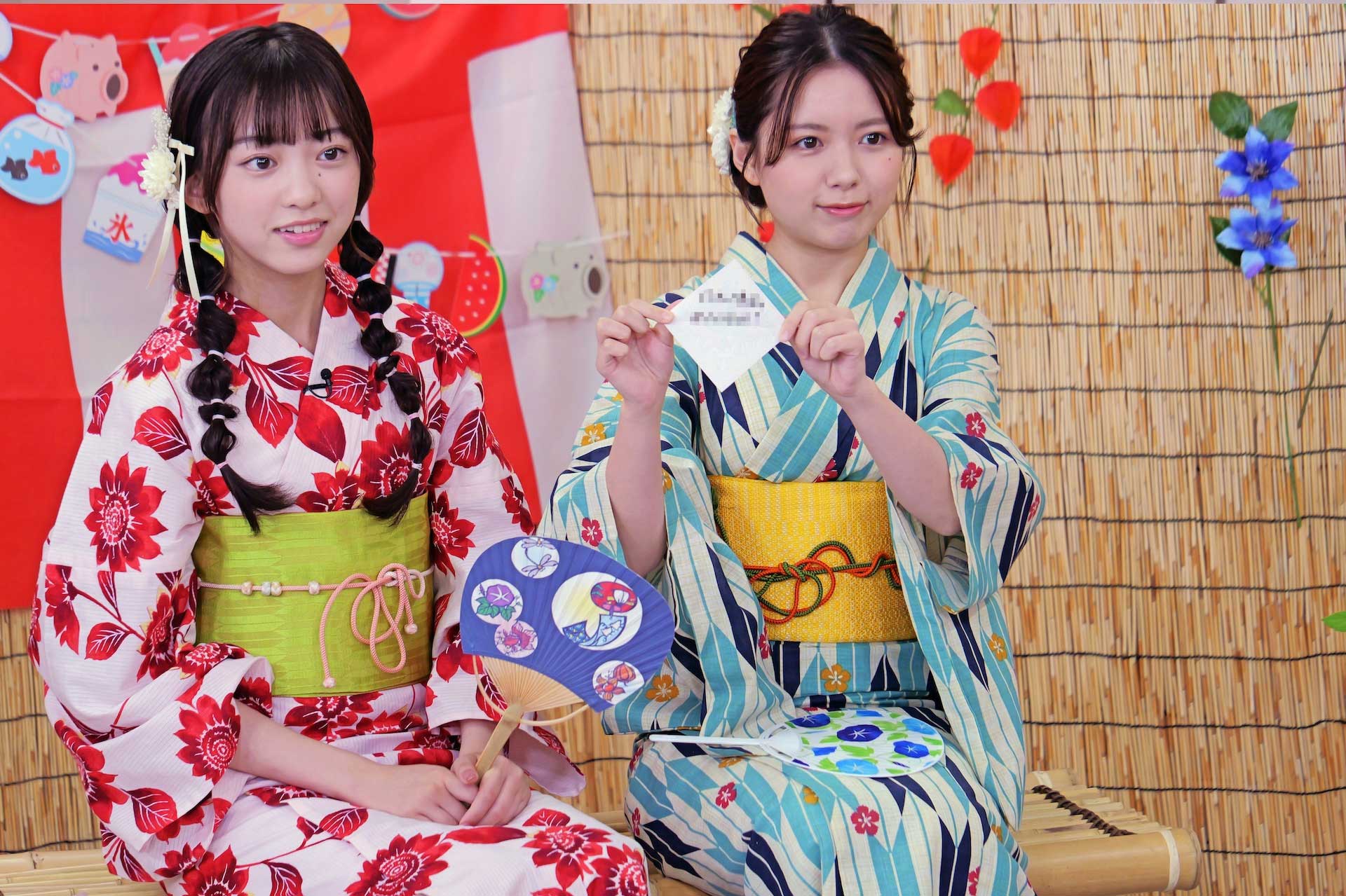 千歳まち、川﨑帆々花、鎌田英怜奈が浴衣姿で“チル”なひとときをお届け